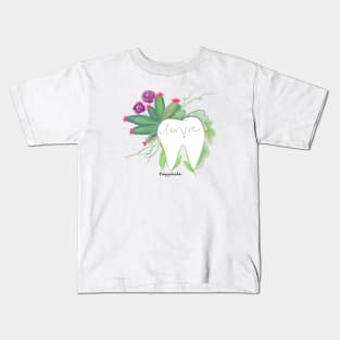 Molar Love illustration - for Dentists, Dental Hygienists, Dental Students, Dental Staff or anyone who loves teeth Kids T-Shirt